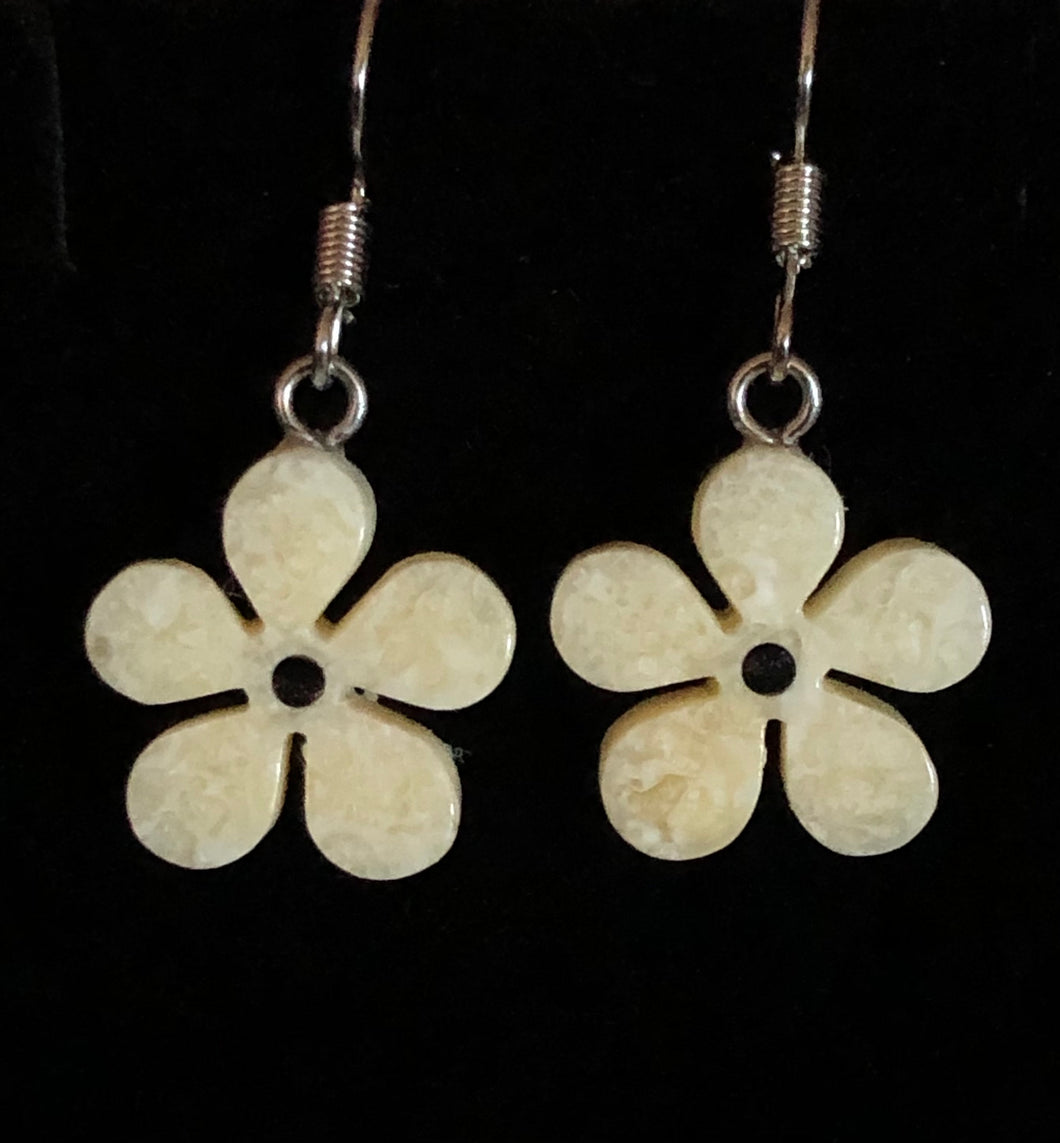 Flower Ivory Earrings
